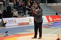 Der bekannte Tenor Marvin Scott begeisterte die Anwesenden, als er beim Indoor Kugelstoßen in der Wiedigsburghalle in Nordhausen, die deutsche Nationalhymne sang (Foto: Eva Maria Wiegand) Der bekannte Tenor Marvin Scott begeisterte die Anwesenden, als er beim Indoor Kugelstoßen in der Wiedigsburghalle in Nordhausen, die deutsche Nationalhymne sang (Foto: Eva Maria Wiegand)