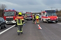 Autobahnunfall heute Vormittag (Foto: Feuerwehr Heringen/Silvio Dietzel)