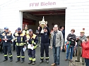 Wasser marsch in Bielen (Foto: Feuerwehr) Wasser marsch in Bielen (Foto: Feuerwehr)