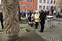 Gedenken zum 81. Jahrestag der Bombardierung Nordhausens auf dem Rathausplatz (Foto: agl)