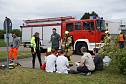 Bei einer Gro&szlig;&uuml;bung am und im S&uuml;dharz-Klinkum waren 60 Feuerwehrleute im Einsatz sowie viel Personal von den Rettungsdiensten.  (Foto: ssc)