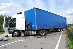 Unfall auf der A 38 (Foto: Polizei/nnz) Unfall auf der A 38 (Foto: Polizei/nnz)