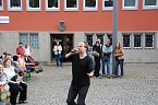 Hubert Kah auf dem  Rathausplatz (Foto: Sven G&auml;mkow)