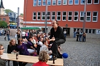 Hubert Kah auf dem  Rathausplatz (Foto: Sven G&auml;mkow)