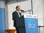 Angela Merkel in Leinefelde (Foto: Ilka K&uuml;hn)