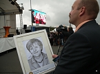 Angela Merkel in Leinefelde (Foto: Ilka K&uuml;hn)