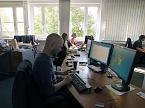 Besuch in Halle (Foto: Karin Lehmann und Peter Blei)