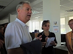 Besuch in Halle (Foto: Karin Lehmann und Peter Blei)
