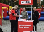 Wahlkampfendspurt bei den Linken (Foto: Karin Lehmann, Peter Blei)