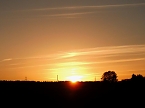 Sonnenuntergang bei Stiege (Foto: Bernd Thielbeer)