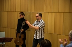 DREIERLEI - Neue Lyrik, Grafik und Musik aus Th&uuml;ringen ( Heiner Donath und Komponist Thomas Nathan Kr&uuml;ger ) (Foto: Michael Caspari)