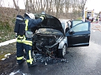 Audi A1 brannte aus (Foto: Feuerwehr)