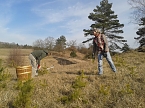 Der Nordhäuser Kreisverband des BUND beim Arbeitseinsatz auf den Pfaffenköpfen (Foto: Bodo Schwarzberg) Der Nordhäuser Kreisverband des BUND beim Arbeitseinsatz auf den Pfaffenköpfen (Foto: Bodo Schwarzberg)