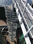 Wendeltreppe zwischen den Fermentern (Foto: nnz)