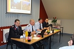 Die Feuerwehr Neustadt-Osterode blickte zur&uuml;ck auf das vergangene Jahr und ehrte verdienstvolle Mitglieder (Foto: Christoph Burkert)