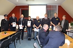 Die Feuerwehr Neustadt-Osterode blickte zur&uuml;ck auf das vergangene Jahr und ehrte verdienstvolle Mitglieder (Foto: Christoph Burkert)