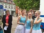 Das Tanzstudio Radeva zeigte zum Nordh&auml;user Weinfest, was seine Eleven alles k&ouml;nnen (Foto: Dimitar Radev)