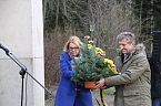 Kranzniederlegung und Gedenken an die Opfer des Nationalsozialismus auf dem Nordh&auml;user Ehrenfriedhof (Foto: Angelo Glashagel)
