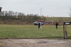 Beobachtungen am Erdfall in Nordhausen (Foto: nnz)