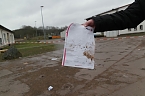 Beobachtungen am Erdfall in Nordhausen (Foto: nnz)