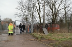 Beobachtungen am Erdfall in Nordhausen (Foto: nnz)