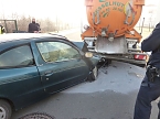 Unfall in der Rothenburgstra&szlig;e in Nordhausen (Foto: nnz)