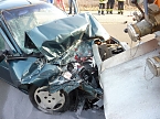 Unfall in der Rothenburgstra&szlig;e in Nordhausen (Foto: nnz)