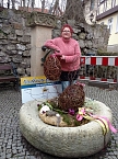 Die ersten Brunnen sind geschm&uuml;ckt (Foto: Peter Blei)