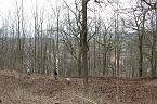 Voller Arbeitseinsatz &uuml;ber Ilfeld - gut 40 Personen waren heute auf dem Burgberg &uuml;ber der Stadt aktiv (Foto: Angelo Glashagel/Kathleen Hahenmann)