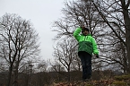 Voller Arbeitseinsatz &uuml;ber Ilfeld - gut 40 Personen waren heute auf dem Burgberg &uuml;ber der Stadt aktiv (Foto: Angelo Glashagel/Kathleen Hahenmann)