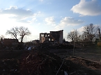 Abendlicht in der Ruine - Drei Steiff wird abgerissen (Foto: Peter Blei)