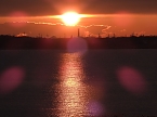 Sonnenuntergang am Goitzschesee (Foto: Peter Blei)