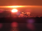 Sonnenuntergang am Goitzschesee (Foto: Peter Blei)