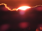 Sonnenuntergang am Goitzschesee (Foto: Peter Blei)