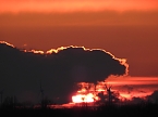 Sonnenuntergang am Goitzschesee (Foto: Peter Blei)