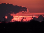 Sonnenuntergang am Goitzschesee (Foto: Peter Blei)