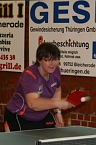 Andrea Baumann, Tischtennis TTV Bleicherode Bronze im Einzel und Doppel bei den Landesmeisterschaften, Teilnahme an der mitteldeutschen Meisterschaft (Foto: Uwe Tittel)