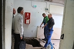 Wasserrohrbruch am Nordh&auml;user Theater wird behoben (Foto: Angelo Glashagel)