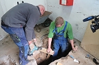 Wasserrohrbruch am Nordh&auml;user Theater wird behoben (Foto: Angelo Glashagel)