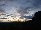 Abendstimmung auf dem Hohnstein (Foto: Ch. Burkert)