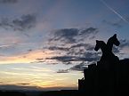 Abendstimmung auf dem Hohnstein (Foto: Ch. Burkert)