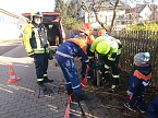 Fr&uuml;h &uuml;bt sich, wer ein L&ouml;schmeister werden will (Foto: Ch. Burkert)