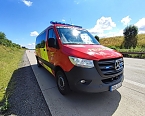 Unfall auf der A38 (Foto: Freiwillige Feuerwehr Gro&szlig;wechsungen/SD)