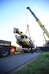Umgest&uuml;rzte Kran bei Uthleben (Foto: S.Dietzel)