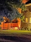 Bild: Partyschuppen brannte in Kleinfurra heute Nacht (Foto: S.Dietzel)