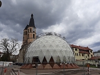 Bild: Besuch im Klimapavillon (Foto: Karin Greiner)