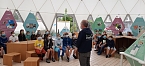 Bild: Besuch im Klimapavillon (Foto: Karin Greiner)