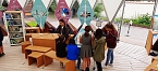 Bild: Besuch im Klimapavillon (Foto: Karin Greiner)