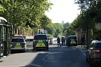 Polizeieinsatz an der Nordh&auml;user Hochschule (Foto: agl)