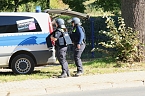 Polizeieinsatz an der Nordh&auml;user Hochschule (Foto: agl)